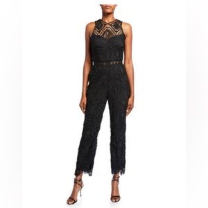 NWT SAYLOR Winona Black Lace jumpsuit